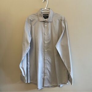 AWEARNESS Kenneth Cole Grey Pinstriped Slim Fit Dress Shirt – Size 17/Tall GUC